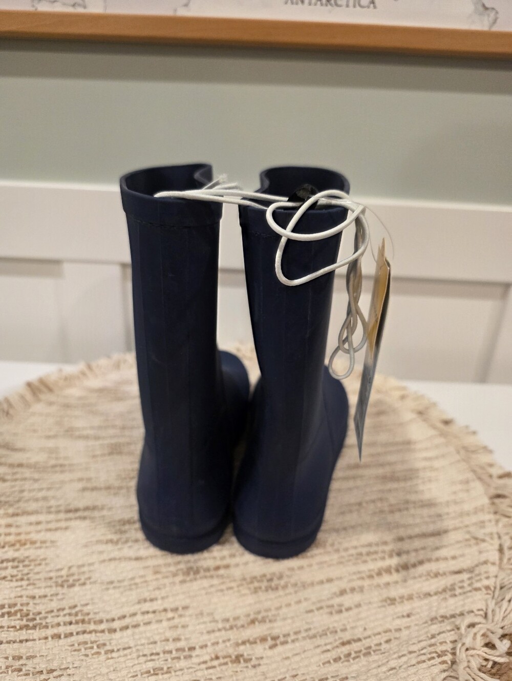 Cat & Jack Kids Size 1Y Navy Blue Rainboots New With Tags Target - Picture 3 of 6